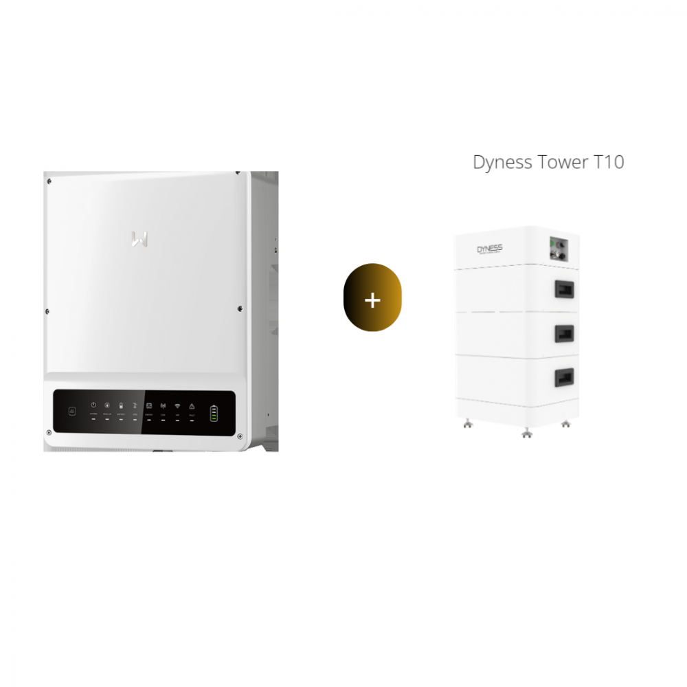 Hybridný fotovoltický set Goodwe GW 8KN-ET PLUS + Dyness Tower T10 - 10,66 kWh
